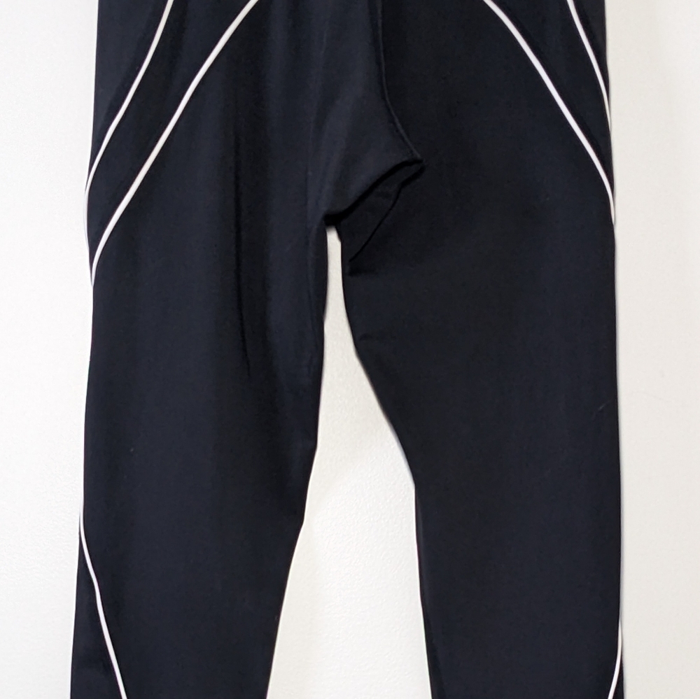 BuffBunny Nirvana High Rise Full Length Legging Black White Piping XS S - Picture 4 of 15